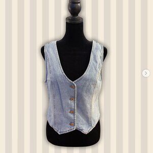 Refuge Denim Button-Up Vest